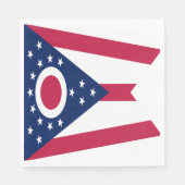 Vlag Ohio-staat Servet (Voorkant)