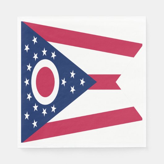 Vlag Ohio-staat Servet (Voorkant)