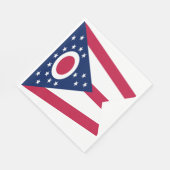 Vlag Ohio-staat Servet (Hoek)