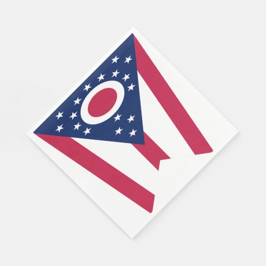 Vlag Ohio-staat Servet (Hoek)
