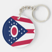Vlag Ohio-staat Sleutelhanger (Achterkant)