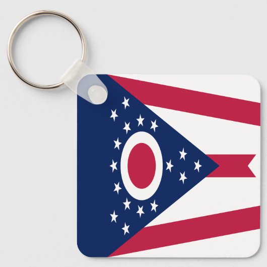 Vlag Ohio-staat Sleutelhanger (Voorkant)