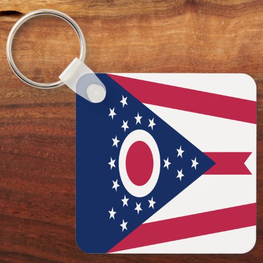 Vlag Ohio-staat Sleutelhanger (Voorkant)