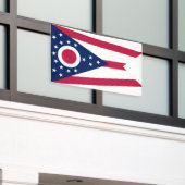 Vlag Ohio-staat Spandoek (Buitenkant Gebouw)