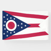 Vlag Ohio-staat Spandoek (Horizontaal)