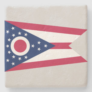 Vlag Ohio-staat Stenen Onderzetter