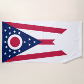 Vlag Ohio-staat Strandlaken (Voorkant)