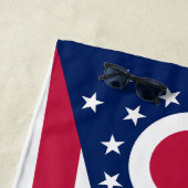 Vlag Ohio-staat Strandlaken (In situ)