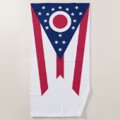 Vlag Ohio-staat Strandlaken (Voorkant)