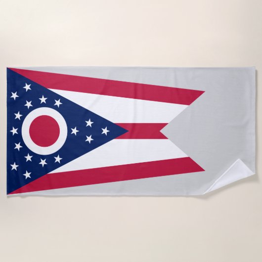 Vlag Ohio-staat Strandlaken (Voorkant)