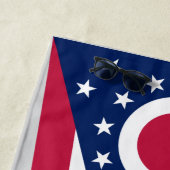 Vlag Ohio-staat Strandlaken (In situ)