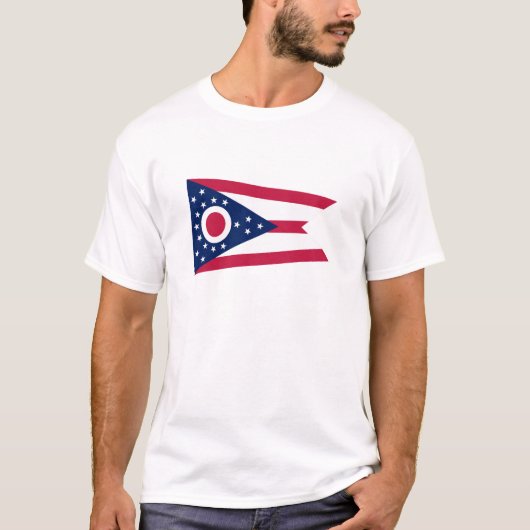 Vlag Ohio-staat T-shirt (Voorkant)
