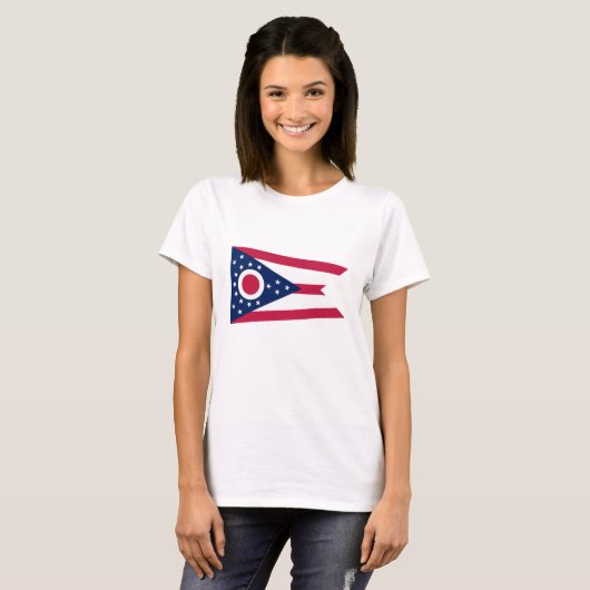 Vlag Ohio-staat T-shirt (Voorkant volledig)