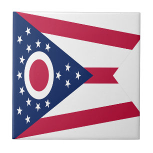 Vlag Ohio-staat Tegeltje
