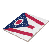 Vlag Ohio-staat Tegeltje (Zijkant)