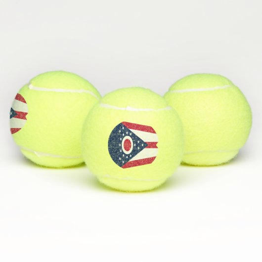 Vlag Ohio-staat Tennisballen (Multi)