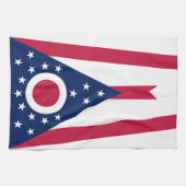 Vlag Ohio-staat Theedoek (Horizontaal)