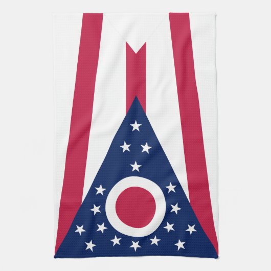 Vlag Ohio-staat Theedoek (Verticaal)