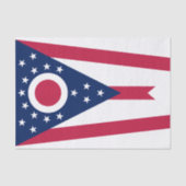 Vlag Ohio-staat Tissuepapier (Voorkant)