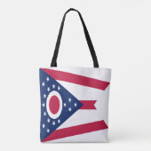 Vlag Ohio-staat Tote Bag (Achterkant)
