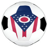 Vlag Ohio-staat Voetbal (Gedraaid)