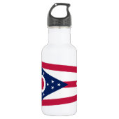 Vlag Ohio-staat Waterfles (Voorkant)