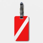 Vlag omlaag schuiven bagagelabel (Achterkant verticaal)