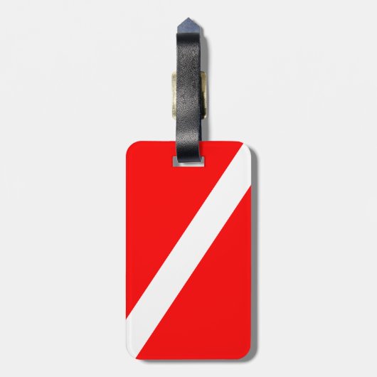 Vlag omlaag schuiven bagagelabel (Achterkant verticaal)