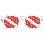 Vlag omlaag schuiven retro zonnebril (Voorkant)