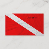 Vlag omlaag schuiven visitekaartje (Achterkant)