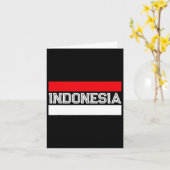 Vlag Onafhankelijkheidsdag Indonesisch Kaart (Gele Bloem)