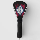 Vlag onder Arkansas, vlag Arkansas Golfheadcover (Voorkant)