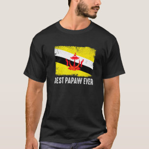 Vlag onder de vlag Braunei Best Papaw Ever Patriot T-shirt