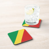 Vlag Onderzetter Congo-Brazzaville (Rechterzijde)