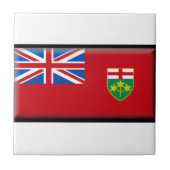 Vlag Ontario (Canada) Tegeltje (Voorkant)