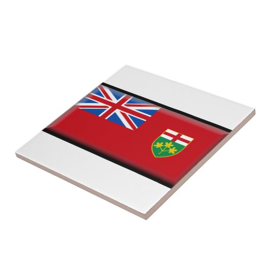 Vlag Ontario (Canada) Tegeltje (Zijkant)