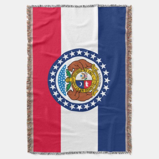 Vlag ontwerpdecor Missouri State Deken (Voorkant Verticaal)
