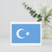 Vlag Oost-Turkestan Oeigoer Briefkaart (Staand voorkant)
