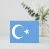 Vlag Oost-Turkestan Oeigoer Briefkaart (Staand voorkant)