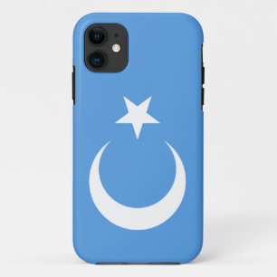 Vlag Oost-Turkestan Oeigoer iPhone 11 Hoesje