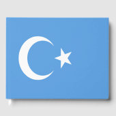 Vlag Oost-Turkestan Oeigoer Gastenboek (Voorkant)