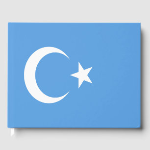 Vlag Oost-Turkestan Oeigoer Gastenboek
