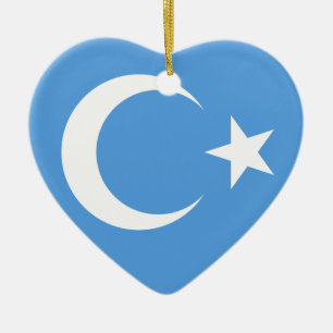 Vlag Oost-Turkestan Oeigoer Keramisch Ornament