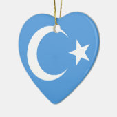 Vlag Oost-Turkestan Oeigoer Keramisch Ornament (Links)