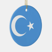 Vlag Oost-Turkestan Oeigoer Keramisch Ornament (Rechts)