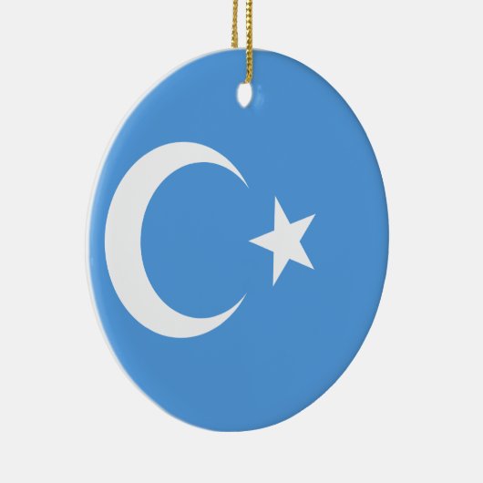 Vlag Oost-Turkestan Oeigoer Keramisch Ornament (Rechts)