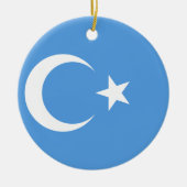 Vlag Oost-Turkestan Oeigoer Keramisch Ornament (Voorkant)
