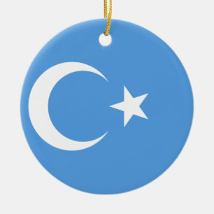 Vlag Oost-Turkestan Oeigoer Keramisch Ornament