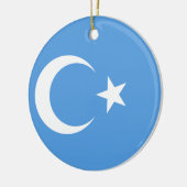 Vlag Oost-Turkestan Oeigoer Keramisch Ornament (Links)