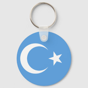 Vlag Oost-Turkestan Oeigoer Sleutelhanger
